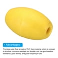 thumbnail image 4 of Unique Bargains 5.51' x 3.54' Rope Float Buoy, 570g Deep Water Floats Rope Float Buoy, Yellow 2Pack, 4 of 5