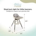 thumbnail image 3 of Dolu Nuve Deluxe High Chair for Babies 6+ Months w/ Harness & Removable Tray, Relax Beige, 3 of 5
