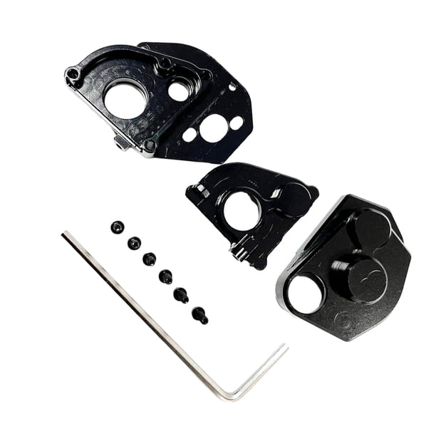 Carcasa de caja de cambios Vogacara pieza de coche RC para 1/24 Axial SCX24 Crawler RC Negro