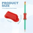 thumbnail image 2 of Uxcell 12 Pcs Adhesive Pencil Holders for Desk, Universal Pencil Clip Silicone Pen Holder Office Desk Pen Organizer for Wall Clipboard Teacher Supplies, Red, 2 of 6