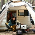 thumbnail image 4 of ALLPOWERS Beige R600 Solar Generator Kit, 140W Foldable Solar Panel with 299Wh 600W Portable Power Station, Solar Charger Set for Camping Home Power Outage [Shipping Separately], 4 of 10