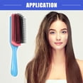 thumbnail image 2 of Vocoste Hair Brush 9 Row Styling Brush Detangling Brush Travel Wet Hair Brush  Blue Red, 2 of 7