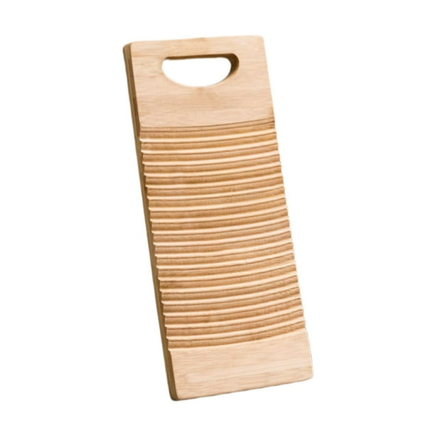 Tabla de lavar para almacenar, herramienta portátil de bambú para lavar ropa interior 40x15cm