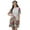 Fuschia Pink2, variant on Moomaya Printed Moss Georgette Dresses Women A-Line Tunic With Drawstring Belt