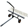 thumbnail image 1 of Yiwa Tow-Behind Pine Straw Rake, 60-Inch Lawn Tractor Attachment with Lift Handle and 24 Durable Steel Tines, 1 of 8