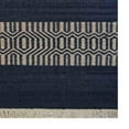 thumbnail image 2 of Rugsotic Carpets Handmade Rugs Hand Woven Kilim Runner 2'6''x12' Aqua Cream Wool for Indoor Use, 2 of 5