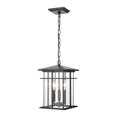 thumbnail image 1 of Oak Park 9'' Wide 3-Light Outdoor Pendant - Matte Black, 1 of 2