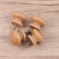 thumbnail image 3 of 30 Pcs Petite Taille Poignée Ronde en Bois à un Seul Trou Poignée de Tiroir de Meuble Poignée d'Armoire en Forme de Champignon avec Vis, 3 of 6