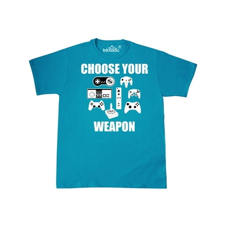 Choose Your Weapon with Game Controllers T-Shirt (Best Choose Your Own Adventure Games)