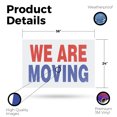 thumbnail image 2 of We Are Moving Vinyl Decal 24 Inch x 36 Inch Weatherproof Heavy-Duty Adhesive Backing | Business Transition, Clear Messaging, Professional Signage | Made in USA, 2 of 6