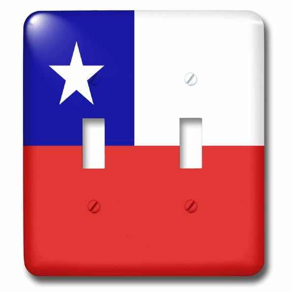 3dRose, Chile Flag, double toggle switch
