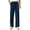 Dark Blue, variant on Axiiglly Mens Casual Pants Soft Cotton Linen Pants Elastic Waist Long Pants Oversize Straight Leg Pants Loose Baggy Beach Pant with Pockets XL