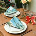 thumbnail image 5 of Iauyy Satin Napkins Set of 4- Tropical Liberty Beach Art DIY Printing Decoration Cloth Napkin- Easy Care for Home/Party, 5 of 8