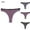 Multicolor, variant on BLTIBY 3PC Womens Menstrual Period Triangle Panties Low Waisted Solid Color Leak Proof Underwear Comfortable Briefs Multicolor L