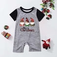 thumbnail image 4 of Odeerbi Christmas Pajamas for Family Plaid Holiday Short Sleeve Family Christmas Pajamas Matching Sets Infant Fashion Plaid Print Tops Pants Sleepwear Xmas Family Matching PJs Set Green, 4 of 4