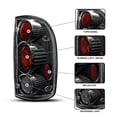 thumbnail image 5 of For 2001-04 Toyota Tacoma Tail Lights Black Clear Rear Lamps Pair Altezza Style, 5 of 10