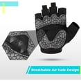 thumbnail image 4 of Guantes de ciclismo de verano transpirables antideslizantes con gel amortiguador guantes de bicicleta de montaña de medio dedo guantes de ciclismo MTB para hombres y mujeres, 4 of 4