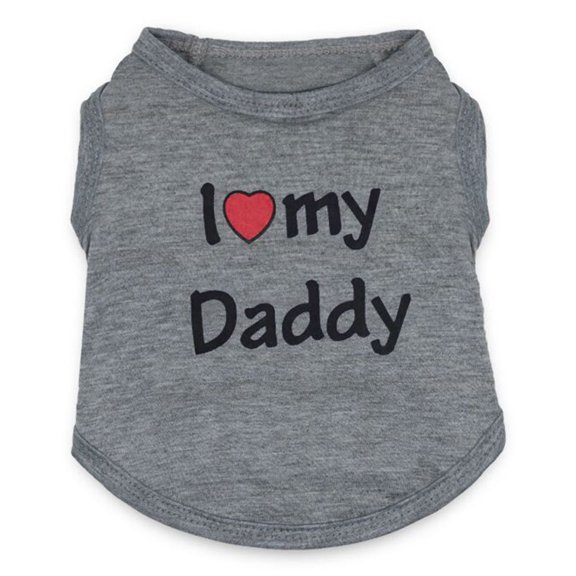 Dog T-shirt Daddy Pet Vest Dog Summer Cool Clothing