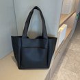 thumbnail image 1 of maskred PU Scratch-proof Handbags With Fine Stitching Wide Application Bag Large Capacity Shoulder Bags black, 1 of 6