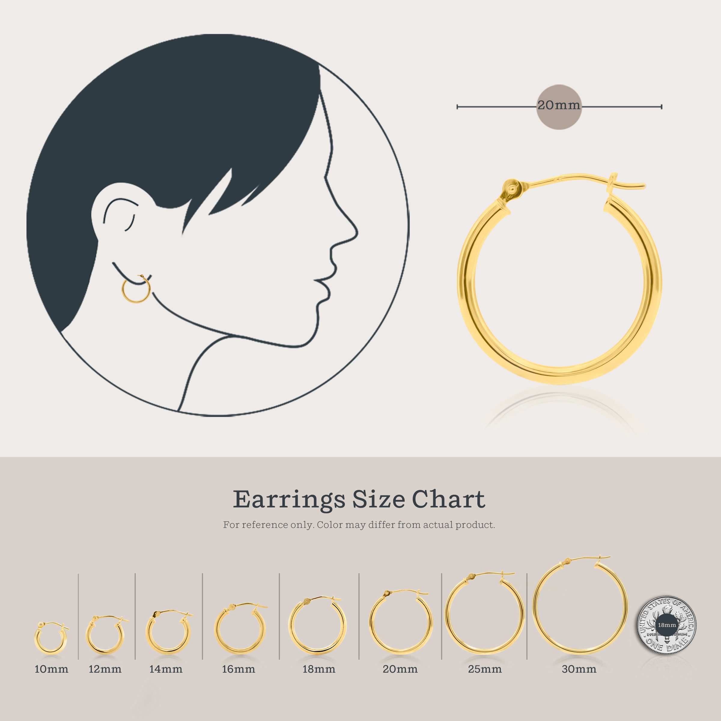 ERG-1739-G/2PCS/Hammered L Shape Earring /19mm x 32mm/Gold Plated Over Brass/Stainless Post