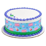 Peppa Pig Edible Cake Side Border Frosting Sheet