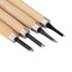 thumbnail image 4 of Juego de herramientas para tallar cuchillos con sello de goma, afilador Manual de cuchillos para tallar madera, 4 Uds. (#2), 4 of 7