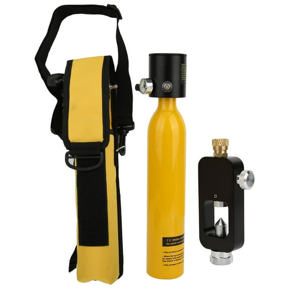 Diving Rebreather Portable Dive Equipment Divingequipment Suit 500ML Diving Rebreather Underwater Emergency Oxygen Cylinder Portable Dive Equipment Suit