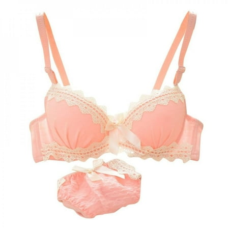 

Clearance WEIXINBUY Panties And Bra Sets Lady Lace Push Up Bra Set Underwear Women Lingerie