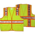 thumbnail image 2 of Tingley Rubber V73852.S-M II Safety Vest- Small & Medium- Polyester Lime & Yellow, 2 of 2