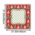 thumbnail image 3 of vlrwzc Christmas Tree Cartoon Mahjong Mat, Anti-Slip Noise Reduction Game Table Cover for Tile Games, Cards, Board Games, 31.5 x 31.5 in, 1 Pack, 3 of 7