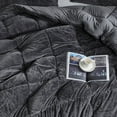 thumbnail image 2 of Coma Inducer Softy Smooth - ® Oversized Comforter - Bunny Black Queen Adult, 2 of 5