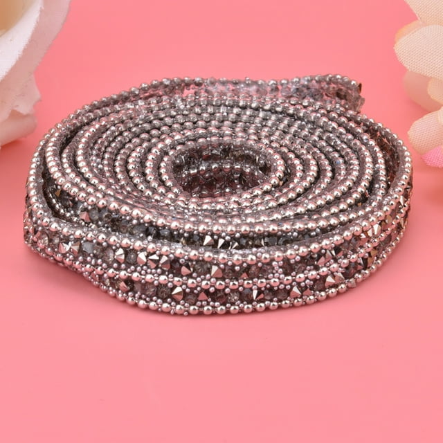 Adorno de diamantes de imitación fácil de cortar 1 cm de ancho bandas de diamantes de imitación de cristal fijación fácil para bricolaje ANGGREK Otros