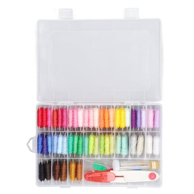 Embroidery Kit, Embroidery Thread Durable Soft 50 Colors Hand Made Gifts For Knitting