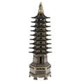 thumbnail image 2 of LeeQinersw Retro Metal Model Pagoda Tower World Architecture Buliding Figurines Statue, 2 of 9