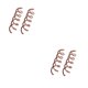 thumbnail image 3 of Sonducket 10 Uds. Horquillas de Metal en para el cabello, pinzas en espiral, puntas redondas antiarañazos, accesorios de decoración de tornillo oro rosa 2piezas Sonducket CBP046429, 3 of 5