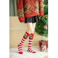 thumbnail image 4 of Dalrosia Christmas Knee High Fuzzy Socks - Xmas Soft Warm Sleeping Holiday Socks Bulk for Christmas Party Favors, 4 of 4