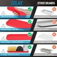 thumbnail image 4 of Zulay Kitchen Silicone Sponge Holder - Flexible Tray (Red), 4 of 8