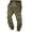 Khaki, variant on WREESH Men's Sweatpants Printing Drawstring Pockets Elasticated Trousers Cuffed Pants Full Lenght Pants Khaki