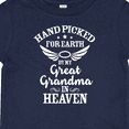 thumbnail image 4 of Inktastic Handpicked for Earth by My Great Grandma in Heaven Boys or Girls Baby T-Shirt, 4 of 5