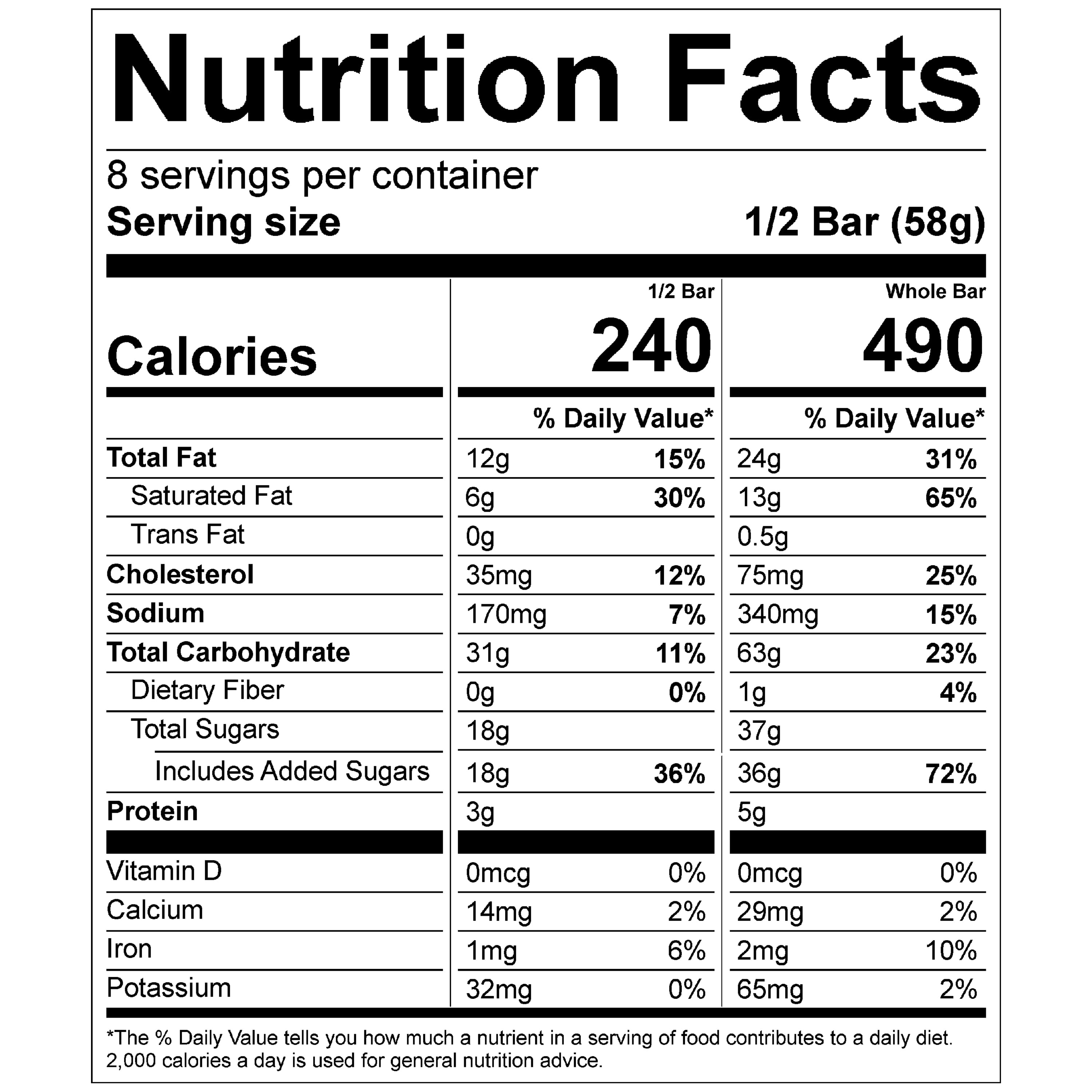 Marketside Ooey Gooey Bars, 16.5 oz, 4 Count
