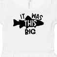 thumbnail image 4 of Inktastic It Was This Big Fishing Humor Girls Baby Dress, 4 of 5