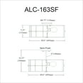 thumbnail image 3 of ALC-163SF-MB Dainolite Alcala - 3 Light Semi-Flush Mount-Matte Black Finish, 3 of 4