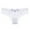 White, variant on Elainilye Fashion Lace Panties for Women Sexy Lace Flower Transparent Gauze Bow Low Waist G-string Pants Thong Panties,White