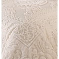 thumbnail image 2 of Beatrice Home Fashions Medallion Chenille, Queen, Ivory, 2 of 2