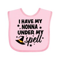 Inktastic I Have My Nonna Under My Spell with Cute Witch Hat Boys or Girls Baby Bib