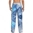 thumbnail image 6 of Mens Pajama Pants, Icy Blue Dragon in Snow Soft Sleep & Lounge Pants for Men, Cuteness Casual PJ Bottoms Pants with Pockets, 6 of 7