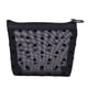 thumbnail image 1 of [ZP01 Black Mesh Black Dot Triangle Small] Love Mesh Cosméticos Almacenamiento Lápiz Labial Portátil Transparente (Negro), 1 of 9