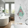 thumbnail image 2 of Yayeee 100% Cotton Hand Towels for Bathroom 16" x 28" Soft Absorbent Kitchen Towel, Big Pink Cheetah, 2 of 7