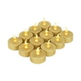 thumbnail image 2 of jifeng LED Tealights Candles Flameless Flickering Yellow Gold, 2 of 3
