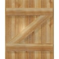 thumbnail image 5 of 21 1/2"W X 26"H Timbercraft Four 5 3/8" Boards Joined Board-N-Batten Shutters W/Z-Bar, Rough Sawn Western Red Cedar (Per Pair), 5 of 13